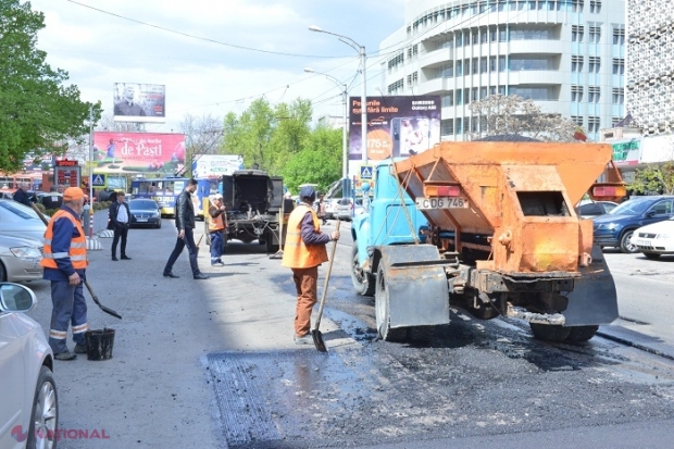 Autoritățile din Chișinău dau STARTUL reparației curente a străzilor din oraș: Lucrările vor dura trei luni