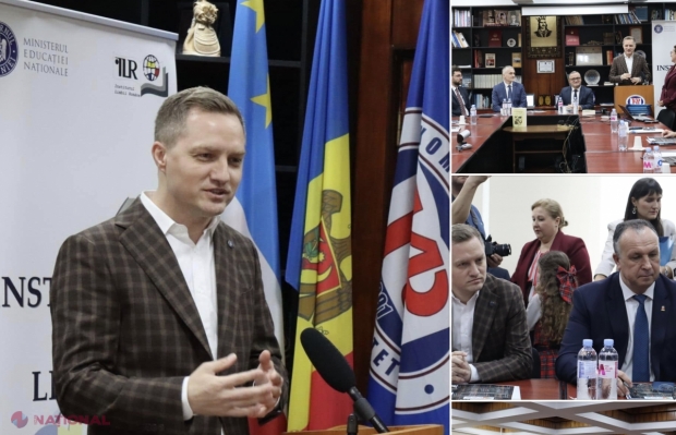 FOTO // Lectoratul de Limba Română de la Comrat, REDESCHIS după aproape patru ani. Adrian Dupu: „Este un exemplu în plus al angajamentului României pentru promovarea culturii naționale în rândul studenților din Comrat și întreaga regiune”