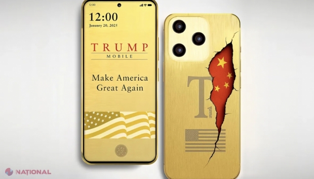 INVESTIGAȚIE // Telefonul patriotic „Trump T1”, o chinezărie aurie rebranduită vândută cu 499 de dolari