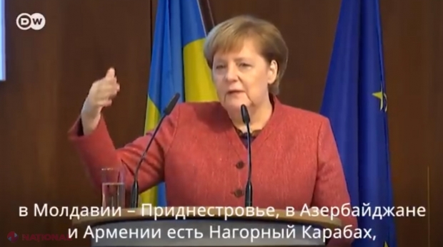 VIDEO // Cancelarul Angela Merkel EXPLICĂ de ce state precum R. Moldova „NU SE POT DEZVOLTA normal”