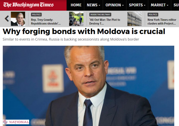 Vlad Plahotniuc, PROTAGONISTUL lăudat al unui editorial publicat de The Washington Times: „SUA au un aliat de încredere în R. Moldova” 
