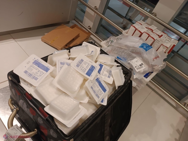 O femeie, prinsă la Aeroport când aducea în R. Moldova medicamente și materiale de prim-ajutor în cantități comerciale
