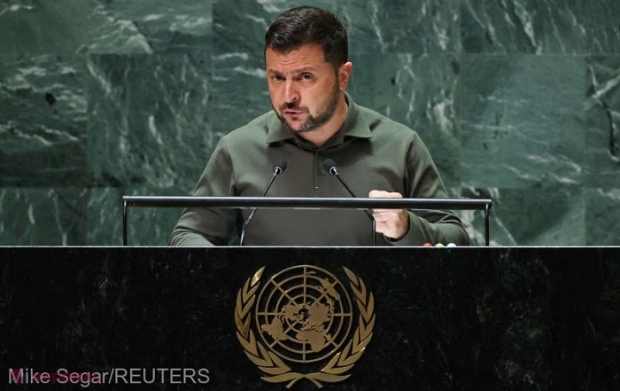 VIDEO // Adunarea Generală a ONU: Zelenski, critici violente la adresa Rusiei, pe care o acuză de „genocid”. Biden: „Dacă lăsăm Ucraina să fie dezmembrată, mai este garantată independenţa naţiunilor? Răspunsul este nu”