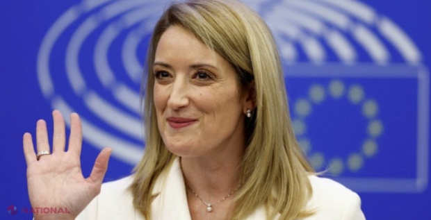 Preşedinta Parlamentului European, Roberta Metsola, discurs în Legislativul de la Chișinău