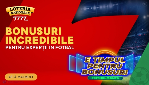 7777.md anunță o nouă PROMOȚIE fierbinte pentru microbiști: obțineți Freebet, Free Spins și BONUSURI de până la 15 000 de lei. Surprezele nu se opresc aici: 50 de microbiști vor împărți premiul generos de 50 000 de lei