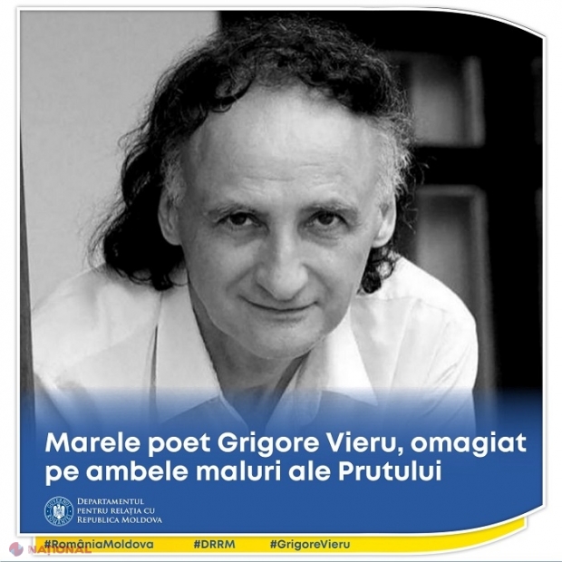 OMAGIU pentru Grogire Vieru: DRRM amintește poezia „Curcubeul”, pe care regretatul poet a dedicat-o TRICOLORULUI