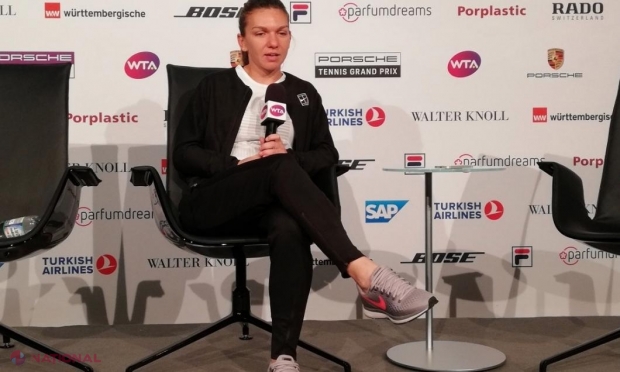 Simona Halep a stârnit hohote de râs în sală, la Stuttgart