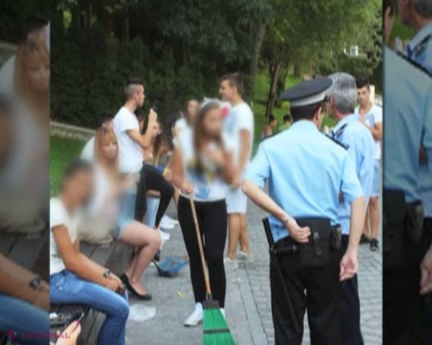 Ce au păţit tinerii care spărgeau seminţe într-un parc?