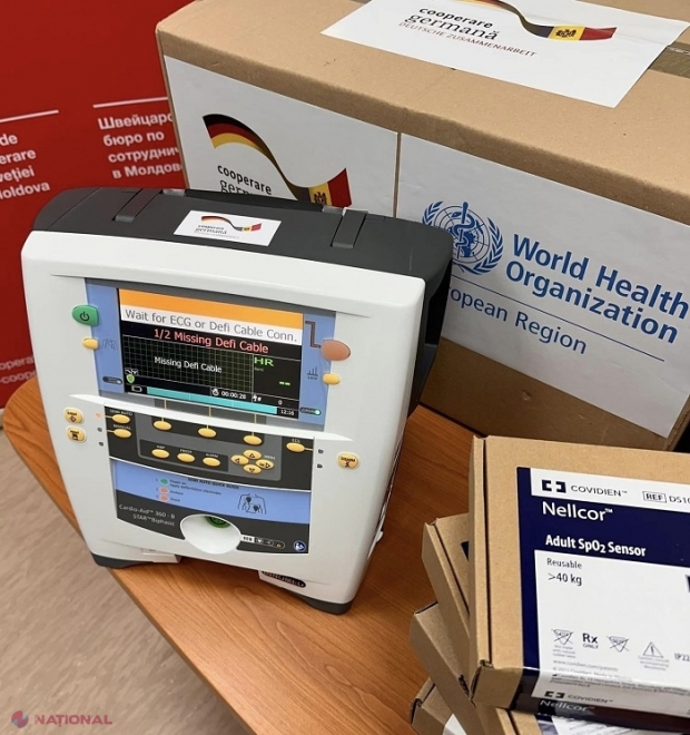 Defibrilatoare moderne, vitale pentru pacienții aflați în stop cardiac, repartizate în 45 de instituții medicale din R. Moldova