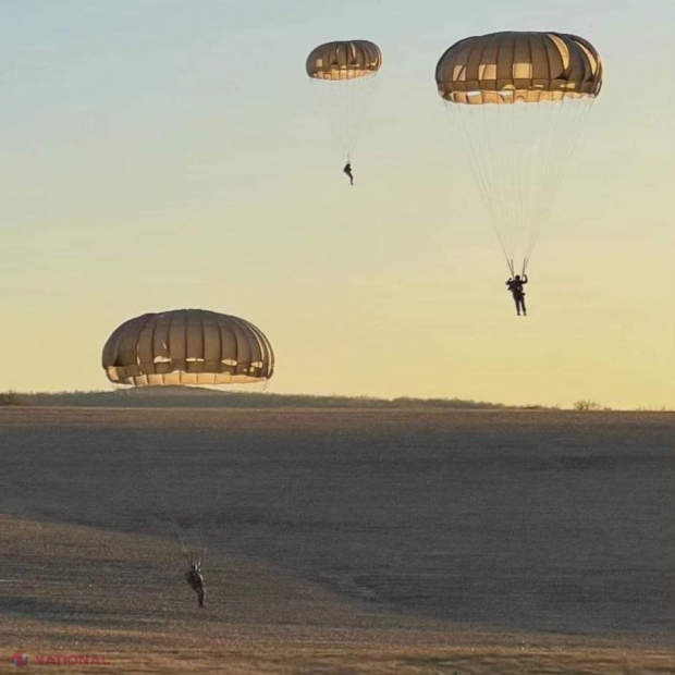 Comandamentul SUA în Europa și Africa, exercițiu cu militarii din R. Moldova: Salturi cu parașuta şi trageri de luptă din armamentul de infanterie