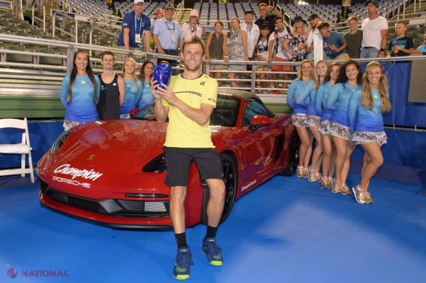 FOTO // Albot scrie ISTORIE pentru R. Moldova. A câștigat, în PREMIERĂ, un turneu ATP Tour 250. „The Machine” a salvat trei mingi de meci în finala turneului „Delray Beach Open 2019”