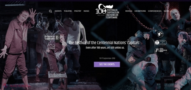 Festivalul Capitalelor Naţiunilor Centenare: Spectacole de teatru, filme, concerte, întâlniri cu scriitori, expoziţii, conferinţe şi dezbateri până pe 17 septembrie. Participă și artiști din R. Moldova