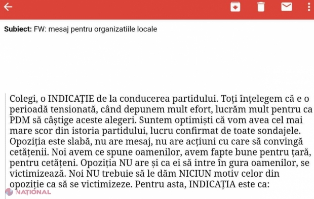 DOC, VIDEO // „CIRCULARA” internă a PD pentru membrii și simpatizanții formațiunii: „O INDICAȚIE de la conducerea partidului”