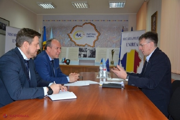 Ambasadorul României la Chișinău, Daniel Ioniță, întâlnire cu liderul liberalilor, Dorin Chirtoacă: Diplomatul a salutat înființarea Mișcării Unioniste de la Chișinău
