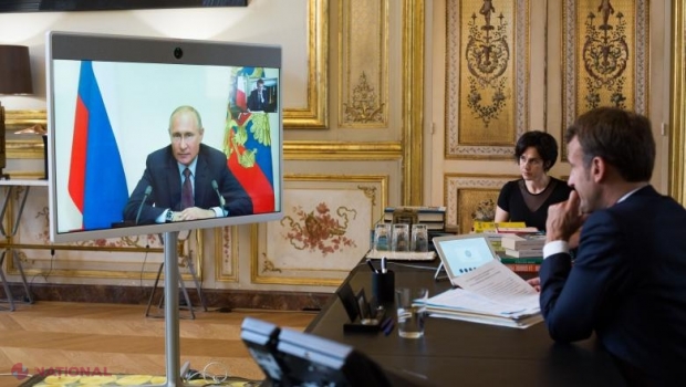 Putin i-a cerut președintelui Macron să NU se amestece în situația din Belarus