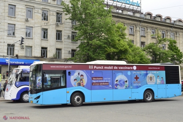 PROGRAM // Unde vor staționa troleibuzul și autobuzul transformate în puncte de VACCINARE anti-COVID până pe 6 iunie
