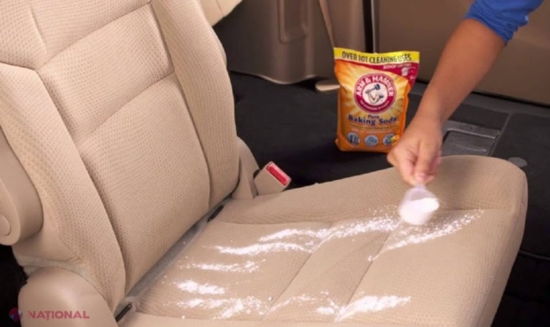 Cum poți CURĂŢA interiorul mașinii cu bicarbonat de sodiu. Face MINUNI pentru tapițerie