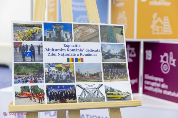 La casa Guvernului R. Moldova a fost inaugurată EXPOZIȚIA cu genericul „Mulțumim, România