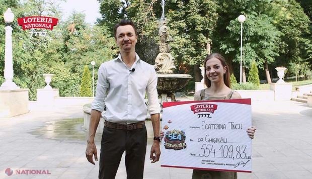 VIDEO // O familie din Chișinău a dat marea LOVITURĂ, după ce anterior câștigaseră la loterie 50 000 de lei. La o miză de doar DOI lei a obținut jackpotul biletului electronic „Sea of Treasures” – peste jumătate de MILION de lei