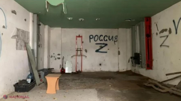 FOTO // O presupusă cameră de tortură rusească, descoperită în Herson. Autorităţile ucrainene susţin că acolo au fost bătuţi şi electrocutaţi zeci de bărbaţi