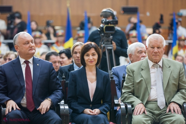 VIDEO // Maia Sandu, la ceremonia cu ocazia împlinirii a 25 de ani de la adoptarea Constituției: „Curtea Constituțională a călcat în picioare valorile supreme”