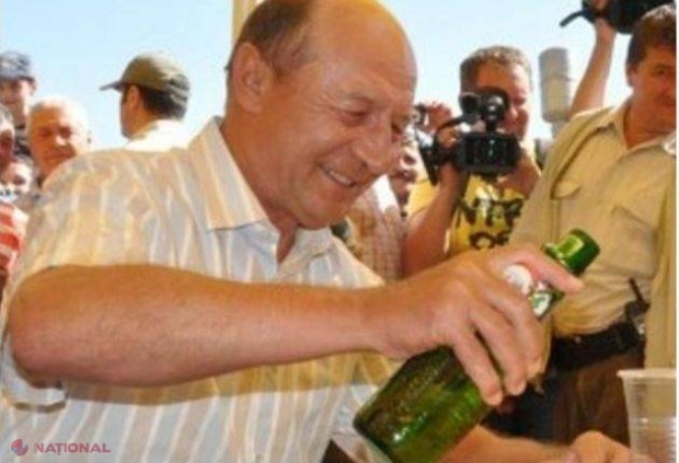 Băsescu: „M-am uitat pe invitaţii şi am zis: dau o fugă până la Ungheni, BEAU o BERE şi plec mai departe”