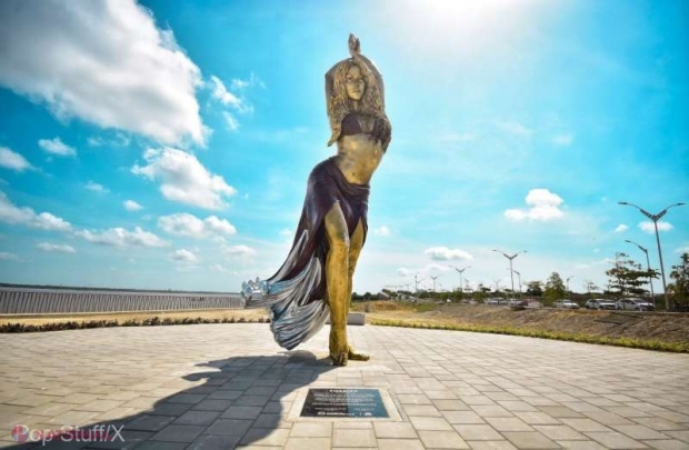 Shakira, statuie în orașul său natal