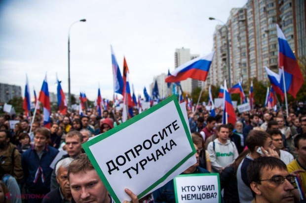 Primul PROTEST de AMPLOARE al opoziției, la Moscova, după moartea lui Nemțov