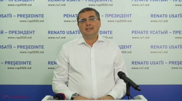 VIDEO // Renato Usatîi prezintă primele REZULTATE. Acesta susține că va fi pe locul II în diaspora: „O să avem un rezultat foarte bun. Sondajele de astăzi au o marjă de eroare de 30%”