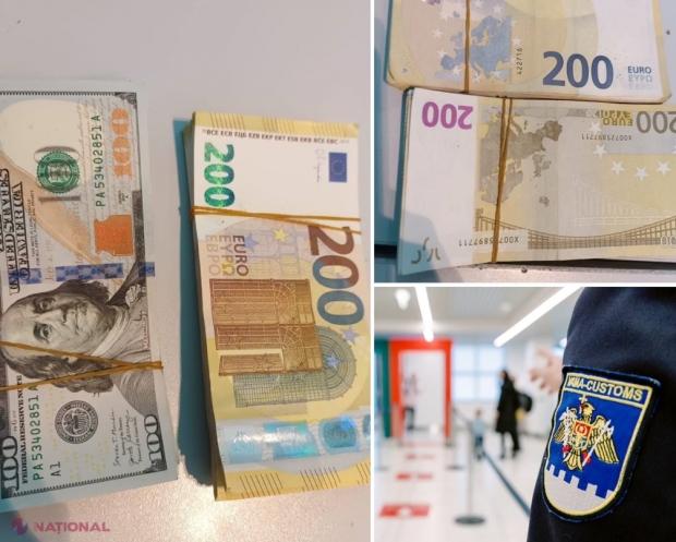 Zeci de mii de euro depistați la doi pasageri ai cursei Istanbul - Chișinău