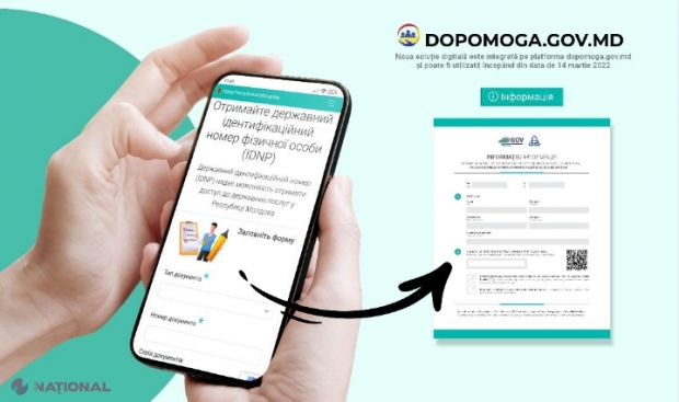 Refugiații din Ucraina pot obține numărul IDNP în format digital, pentru a putea beneficia de servicii publice în R. Moldova: Angajare în câmpul muncii și înscrierea copiilor la școală sau grădiniță