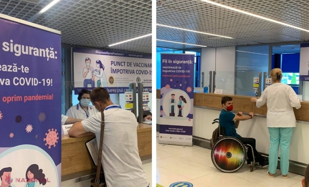 Punct de VACCINARE, inaugurat la Aeroportul Internațional Chișinău