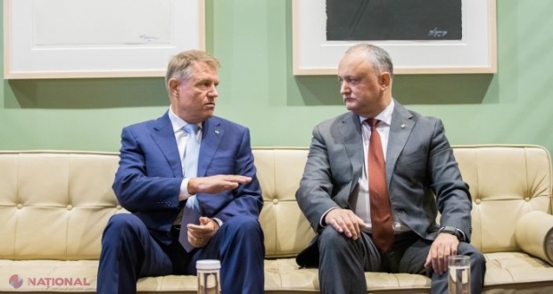 Dodon, „cele mai calde felicitări” pentru Iohannis: „Țin să aduc, în mod aparte, mulțumiri poporului român și domnului Iohannis personal pentru susținerea acordată Republicii Moldova în lupta împotriva răspândirii Covid-19”