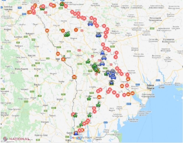 UTIL // Lista celor 24 de puncte de trecere a frontierei DESCHISE traficului