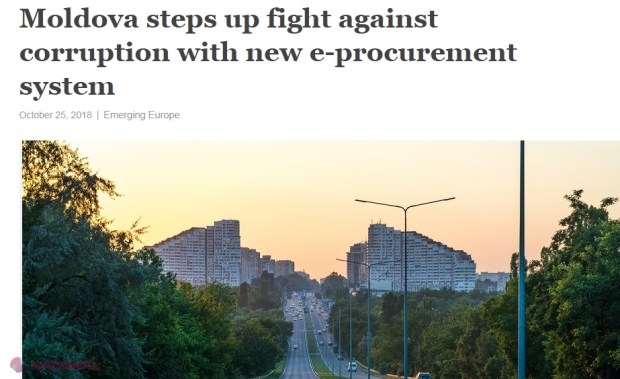 Emerging Europe: „R. Moldova intensifică lupta împotriva CORUPȚIEI cu un nou sistem de achiziții”