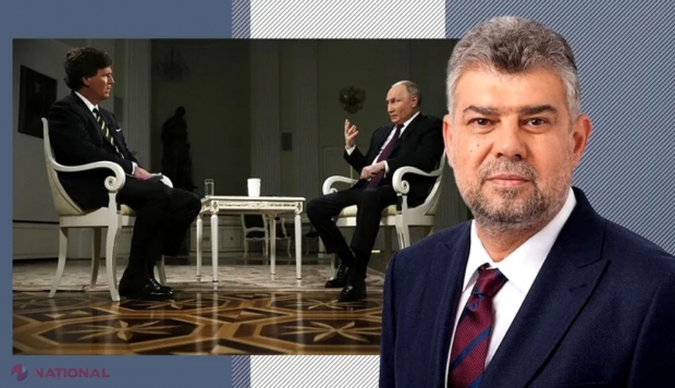 Ce a spus Putin despre România în interviul cu Tucker Carlson. Premierul Ciolacu: „Înţeleg manipularea pe care o face dictatorul Putin”