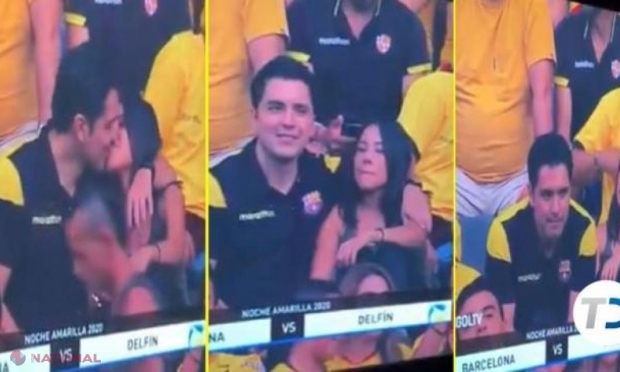 „Mi-ați distrus relația, ce mai vreți?” Reacția suporterului INFIDEL care și-a sărutat amanta pe stadion