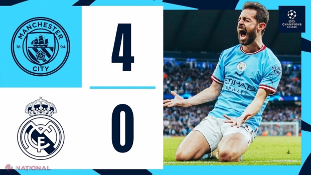 „Galacticii” de la Real Madrid, UMILIȚI de Manchester City! „Cetățenii” s-au calificat într-un mod entuziasmant în ultimul act al Champions League, după 5-1 la general, unde vor da peste italienii de la Inter Milano