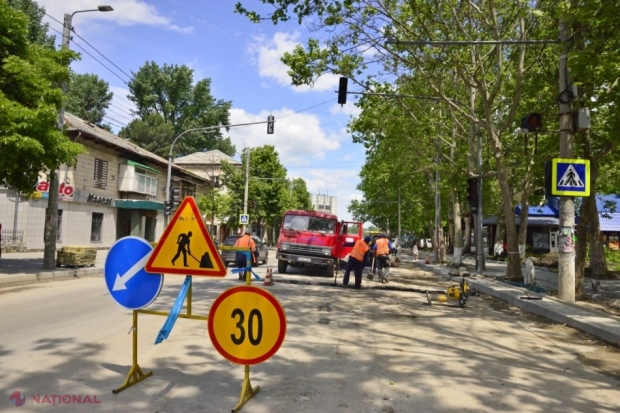 Traficul rutier pe mai multe străzi din centrul Chișinăului, SUSPENDAT până la finele săptămânii curente: Mai multe rute de transport public vor avea itinerarul schimbat