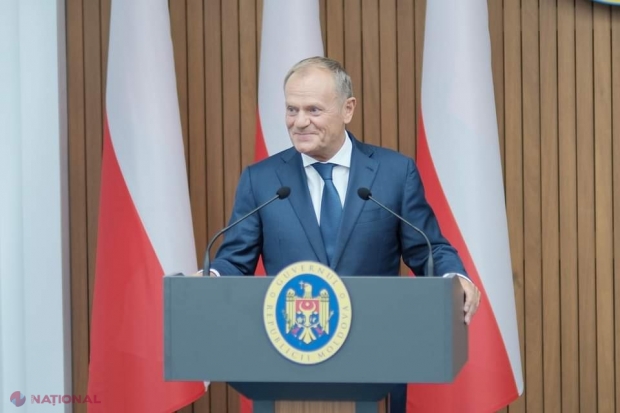 VIDEO // Promisiunea FERMĂ a lui Donald Tusk: „Procesul de aderare a R. Moldova la UE va ACCELERA foarte mult când Polonia va deține Președinția UE”