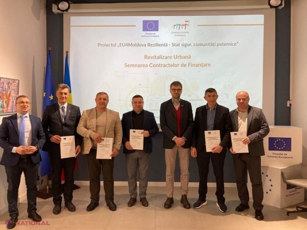 „EU4Moldova” // Complex sportiv, infrastructură modernizată, grădinițe renovate sau baraje reconstruite: Cinci orașe din R. Moldova, granturi de milioane de la UE pentru proiecte de revitalizare urbană