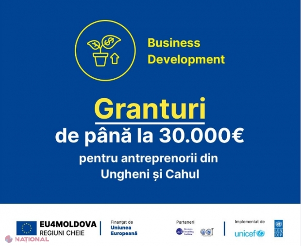Uniunea Europeană oferă 770 000 de euro pentru dezvoltarea sectorului PRIVAT din Cahul și Ungheni