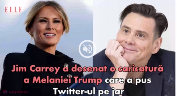 Jim Carrey a desenat o caricatură a Melaniei Trump care a pus Twitter-ul pe jar