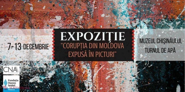 CORUPȚIA din Republica Moldova, REDATĂ în pictură de un CNA Studențesc