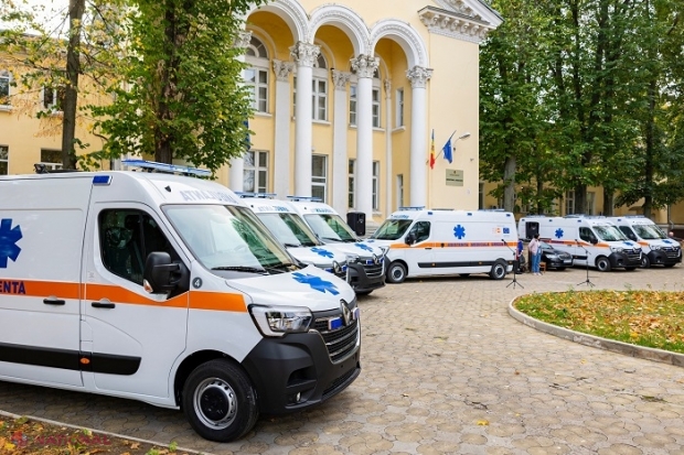 Ambulanțe în valoare de peste jumătate de MILION de dolari, distribuite mai multor spitale republicane și raionale din R. Moldova