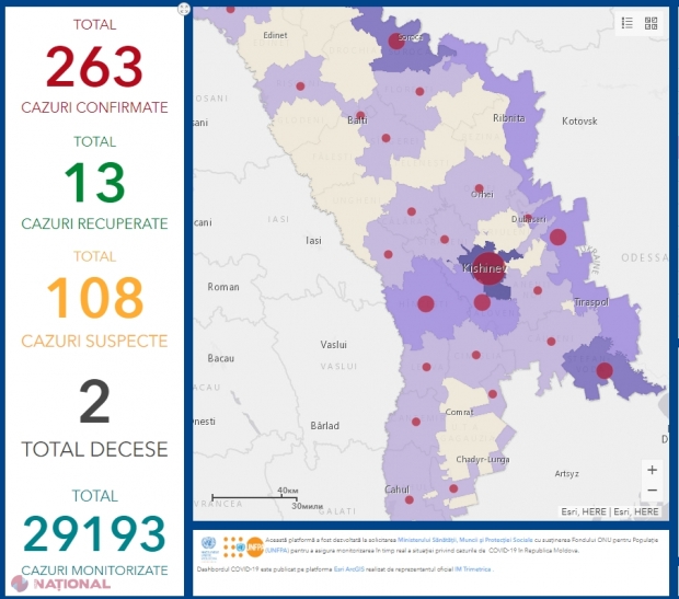 Raioanele din R. Moldova în care NU a fost raportat niciun caz de COVID-19