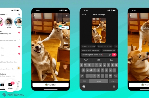 TikTok lansează o funcție AI care poate transforma pozele în clipuri video