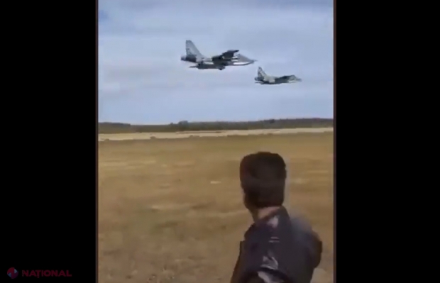 VIDEO // Prăbușire MISTERIOASĂ a unui avion de luptă în Crimeea. Momentul în care un avionul de 11 MILIOANE se prăbușește la scurt timp după decolare