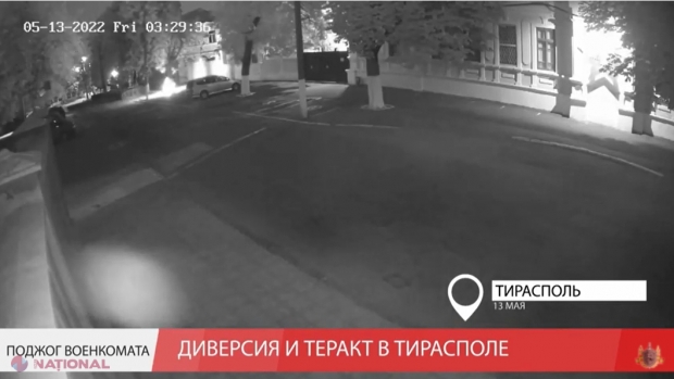 VIDEO // SEPARATIȘTII de la Tiraspol, noi PROVOCĂRI. Aceștia susțin că un oarecare Ivan/Ion din serviciile speciale ale R. Moldova ar fi pus la care pretinsul atac cu cocktailuri Molotov asupra sediului pretinsului comisariat militar din Tiraspol