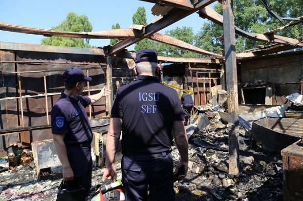 Peste 60 de agenți economici, AFECTAȚI de incendiul care a distrus piața de la Rezina: Printre versiunile înaintate de pompieri se numără și o incendiere intenționată